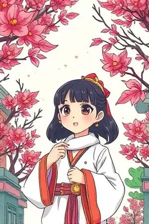 条漫泡面与王国的黄昏竖版封面黄昏城墙与面碗